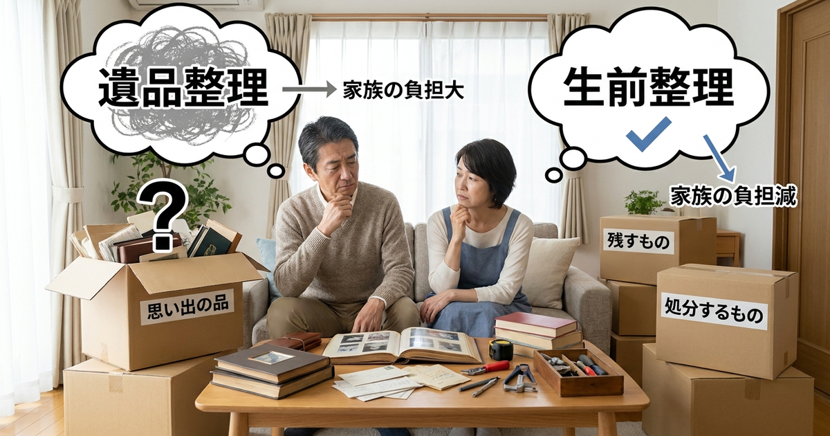 遺品整理と生前整理、どちらが家族の負担を減らせるのか