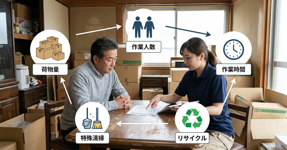 遺品整理の相場は間取りだけでは決まらない—費用が変動する5つの要因を整理しておく