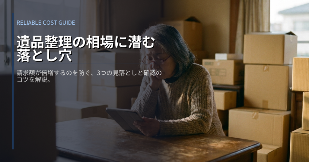 遺品整理 相場の解説イメージ