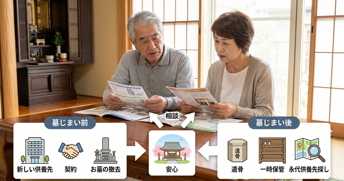 永代供養は墓じまいの「前」か「後」か、選択の流れを理解する