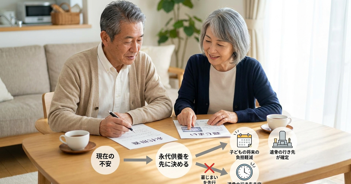 子供に負担をかけたくない人が墓じまいより先に永代供養を決めている理由