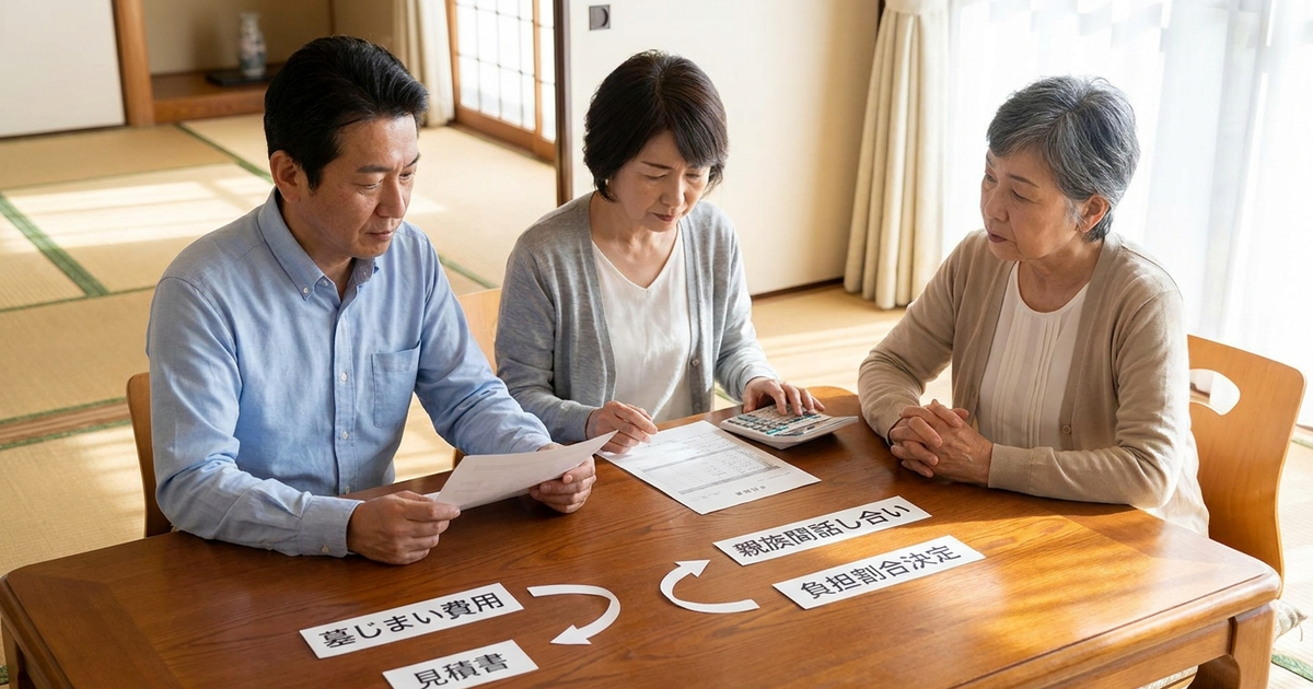 墓じまいの費用を誰が払うか、親族間で納得できる決め方