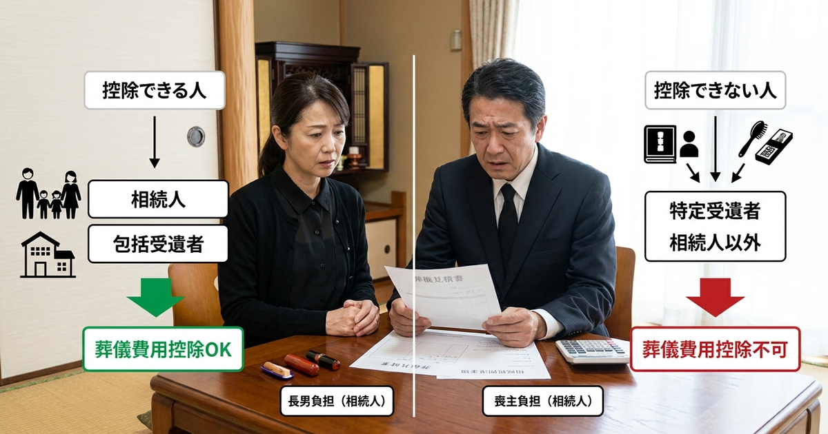 葬儀費用を控除できる人とできない人の違いを知っておく