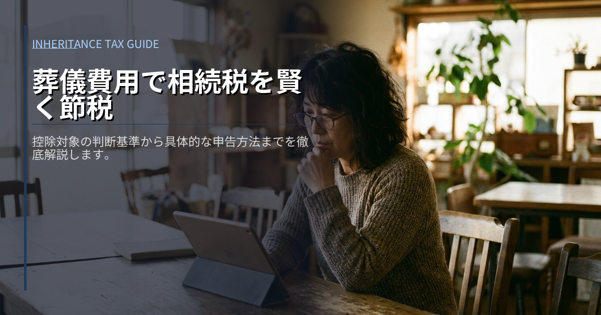 葬儀 費用 相続 税の解説イメージ
