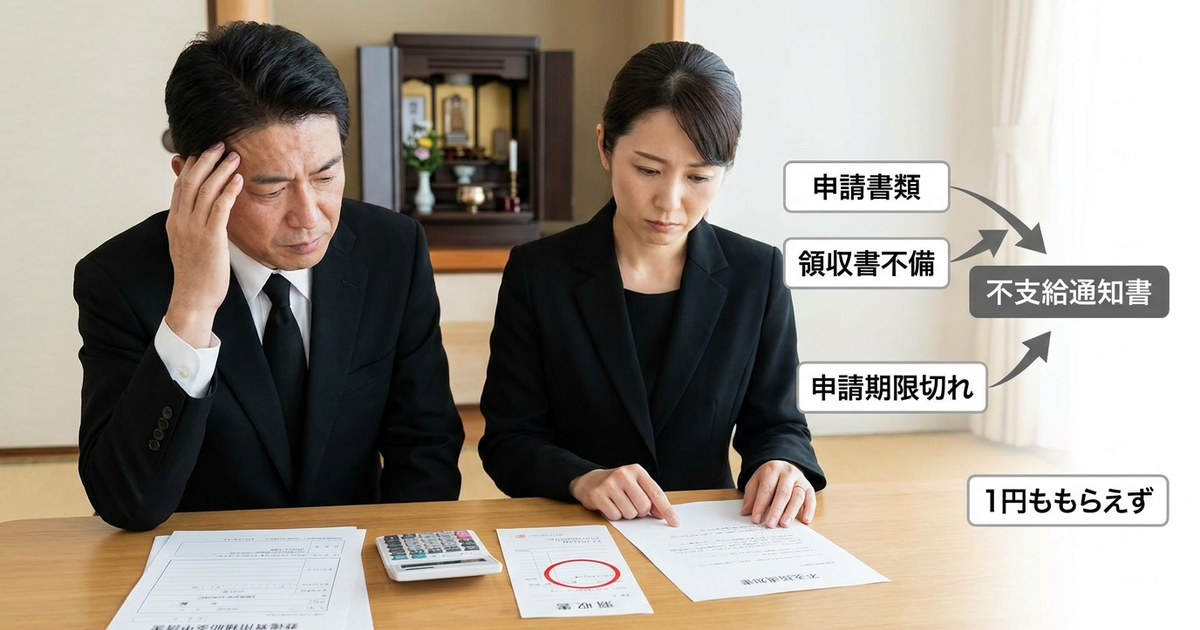 申請しても1円ももらえなかった事例が後を絶たない