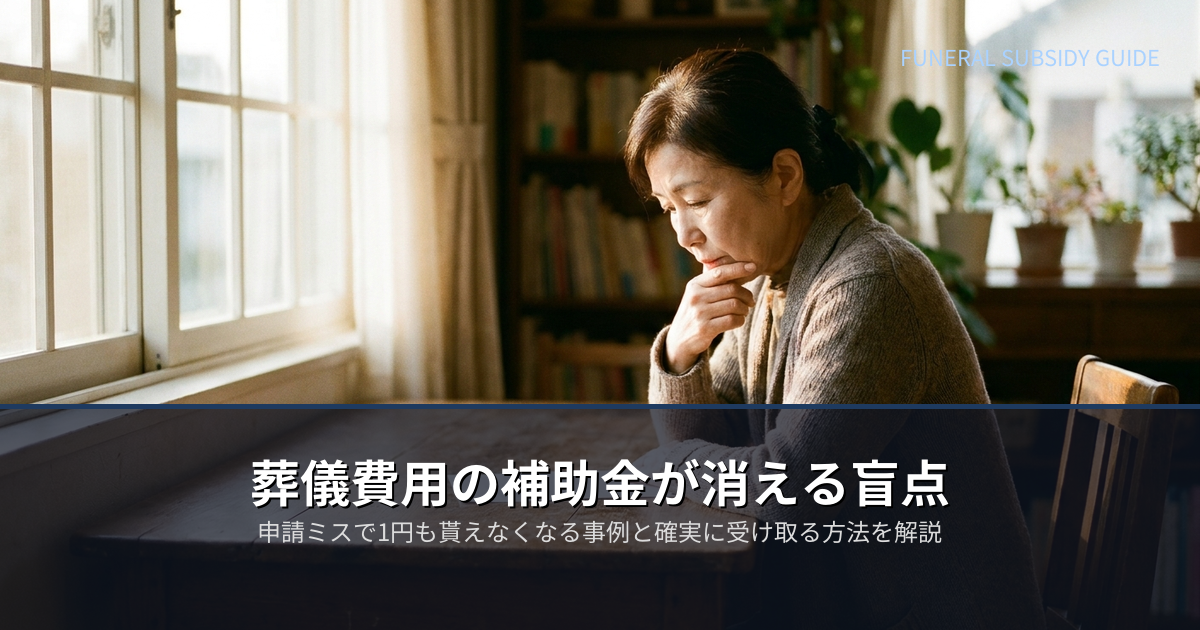 葬儀 費用 補助 金の解説イメージ