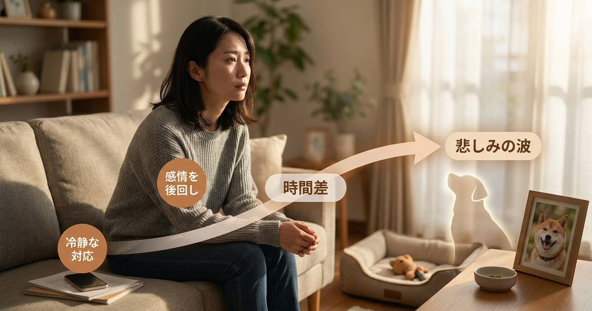 時間差で押し寄せる悲しみを見落とす人の共通点