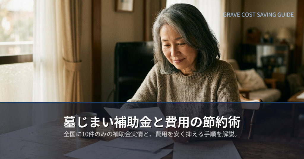 墓じまい 費用 補助金の解説イメージ