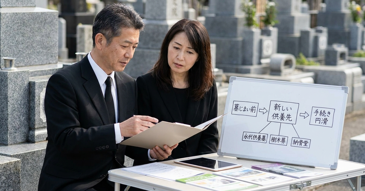 墓じまいの流れを実行する前に決めておくべき新しい供養先