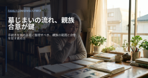 墓じまいの流れの解説イメージ