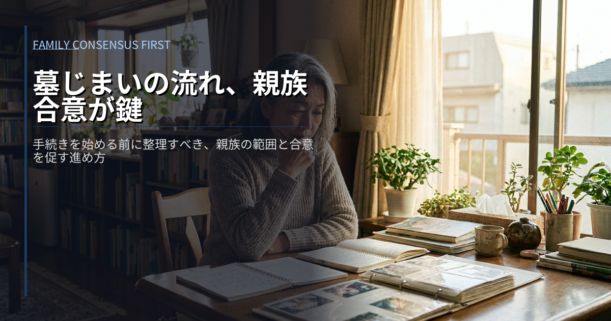 墓じまいの流れの解説イメージ