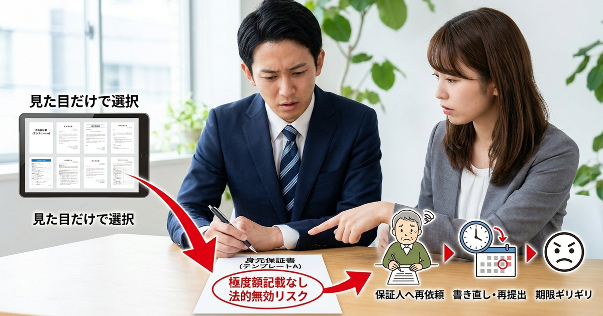 身元保証書のテンプレートを適当に選ぶと起こる、予想外の損失